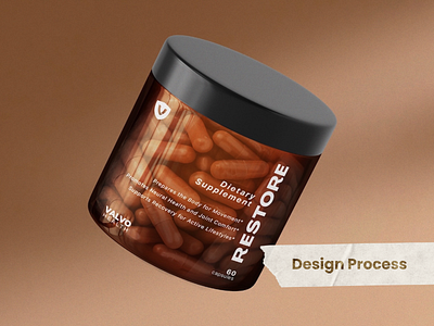 Restore - Branding & Label Design Process art direction brand design brand identity brand stra color palette creative design process graphic design health brand label design logo design minimal packaging process typography visual identity