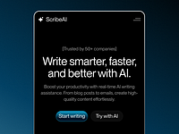 ScribeAI — AI Writing Assistant design figma mobile design typography user interface uxui
