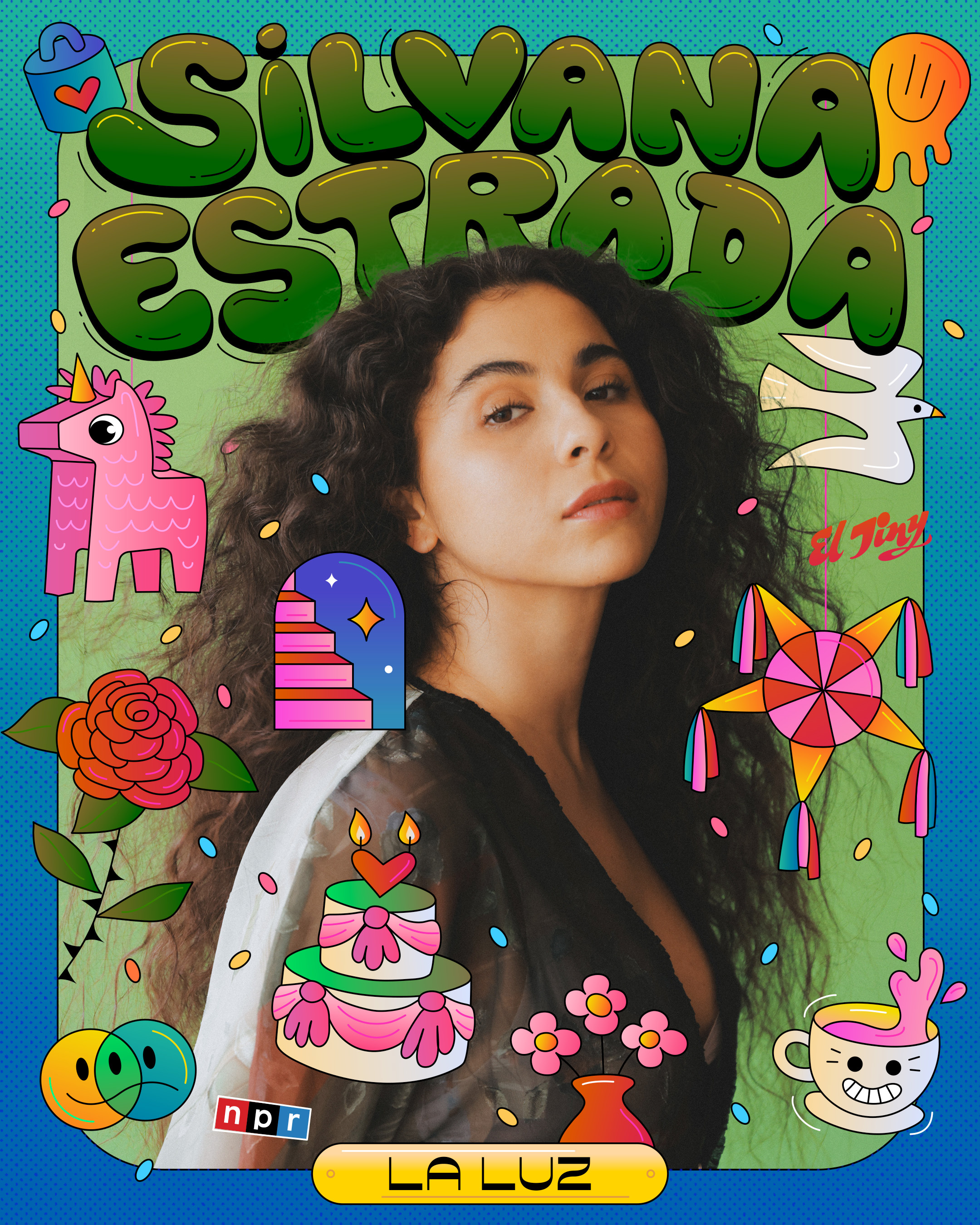 Latin Music Month anniversary doodles el tiny illustration latin music npr quinceanera teenage tiny desk vector young youth