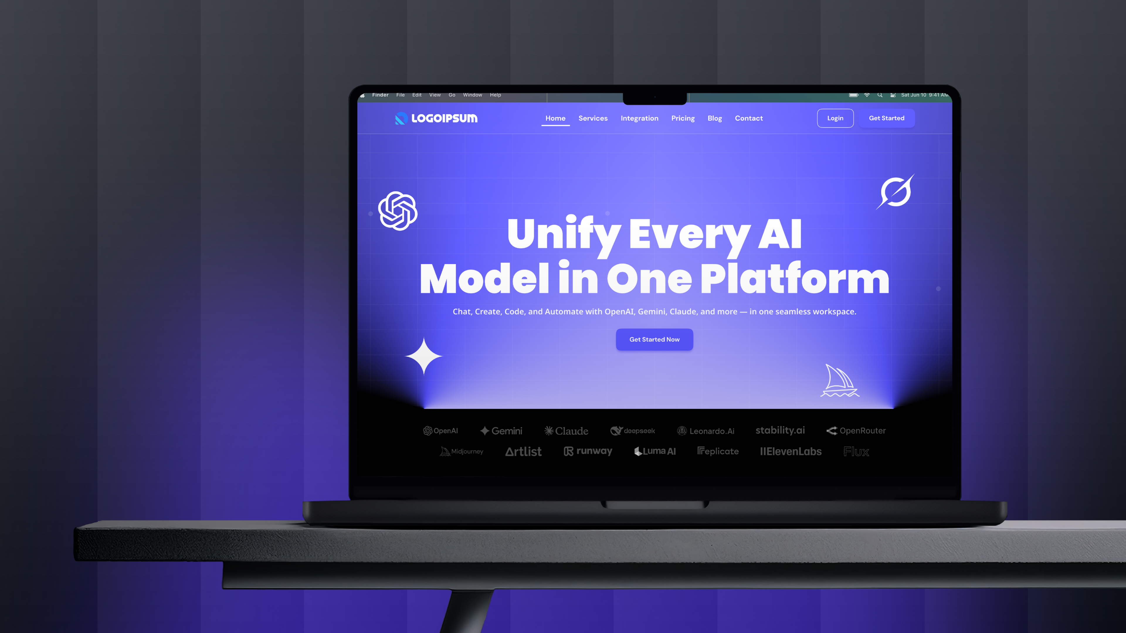 Ai Hub-Unify Every AI aihub aiplatform artificialdesign creativeai designinspiration dribbble figma landingpagedesign modernui productdesign saasdesign startupdesign uidesign uxdesign uxui webappdesign webdesign