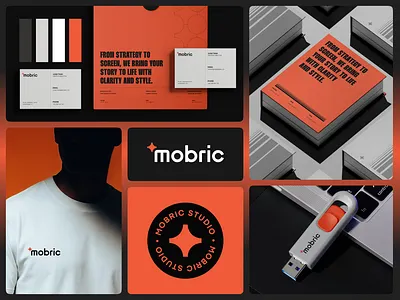 Mobric visual identity branding graphic design logo