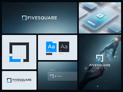 FIVE SQUARE LOGO abstract logo bento brand design brand identity branding creative logo graphic design icon logo logo design logo designer logo inspirations logo mark logos logotype mark minimalist logo modern logo monogram logo typography