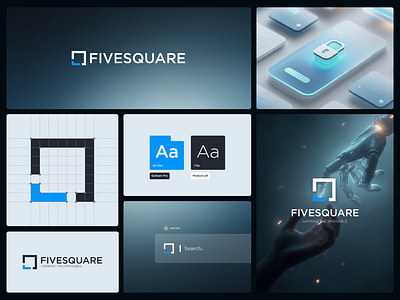 FIVE SQUARE LOGO abstract logo bento brand design brand identity branding creative logo graphic design icon logo logo design logo designer logo inspirations logo mark logos logotype mark minimalist logo modern logo monogram logo typography