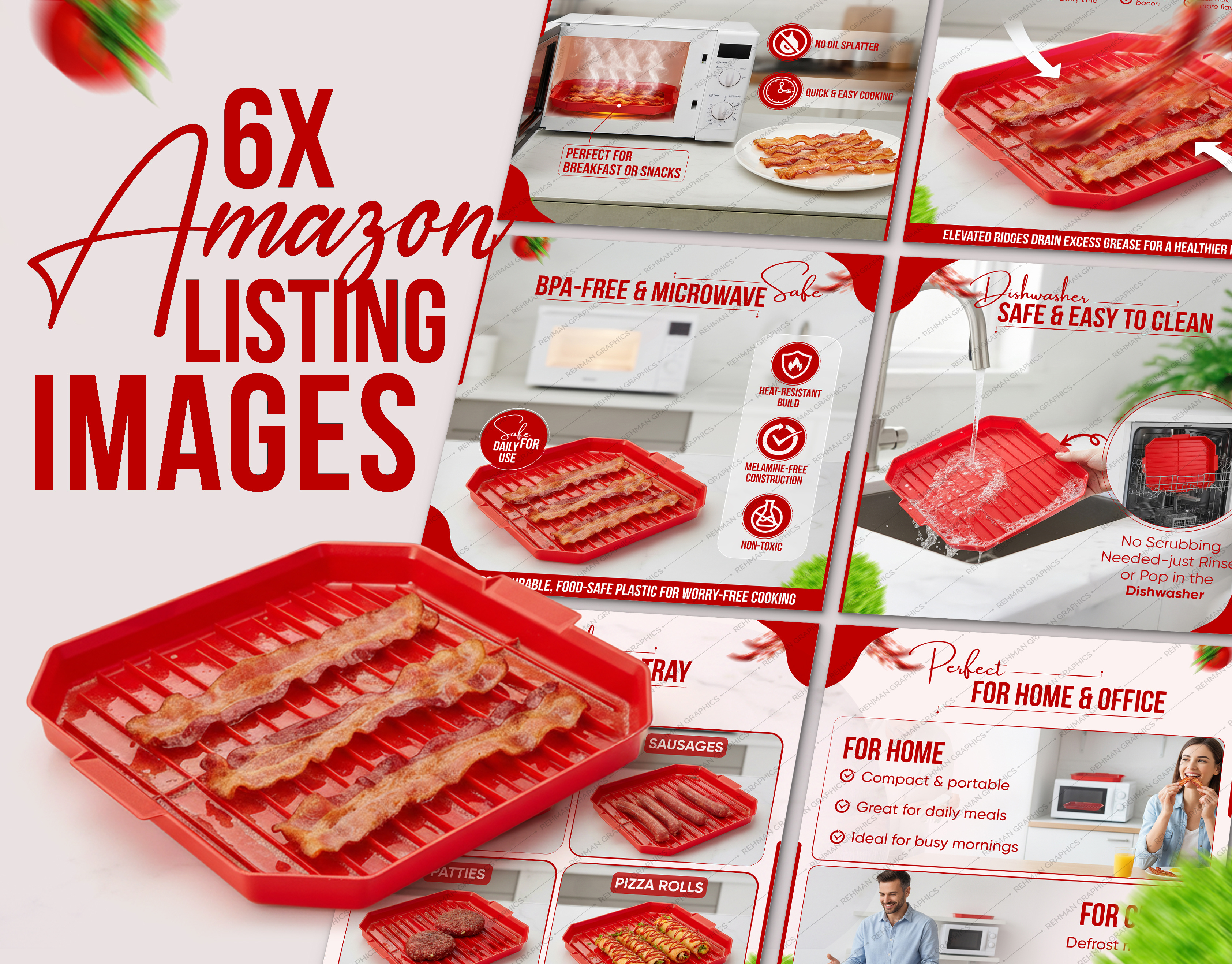 Microwave Bacon Cooker Tray|Amazon Listing Images amazon images amazon infographic amazon listing amazon listing images apremium banner bol listing ebc content images design listing design listing images premium images design