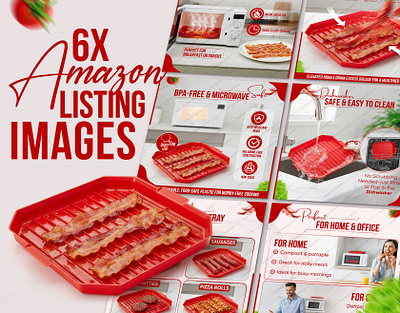 Microwave Bacon Cooker Tray|Amazon Listing Images amazon images amazon infographic amazon listing amazon listing images apremium banner bol listing ebc content images design listing design listing images premium images design
