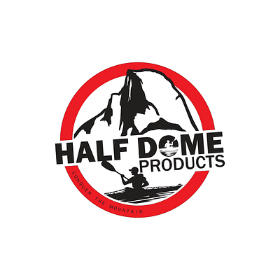 HALF DOME products consept graphic design logo