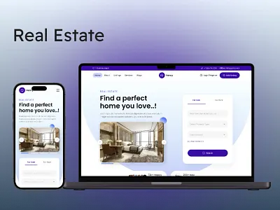Real Estate website landing page