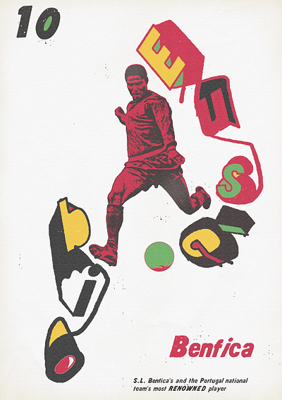 Eusébio branding concept design graphic illustration logo poster sport typography