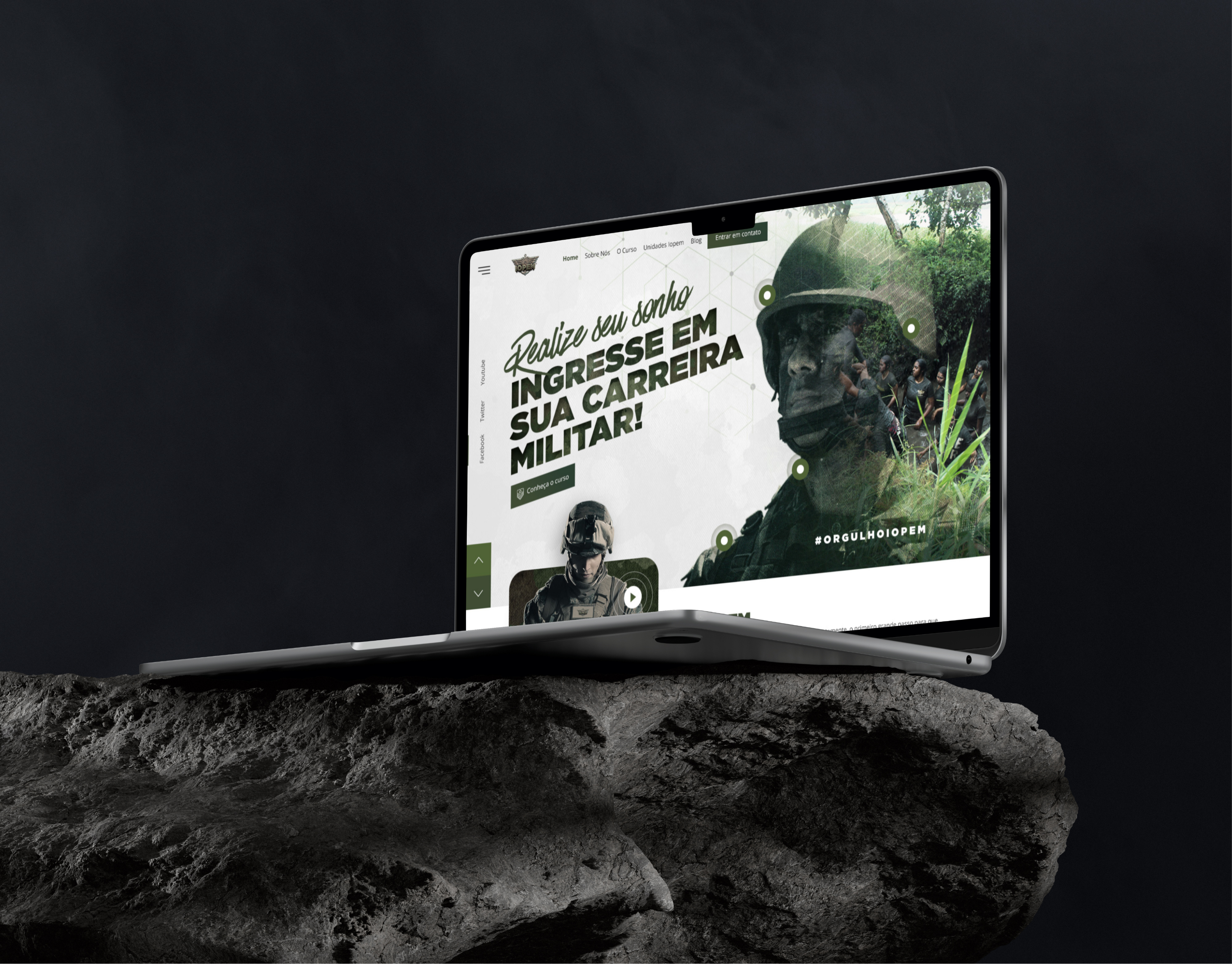 IOPEM | Military School Website Design figma graphic design interface service ui ux web website