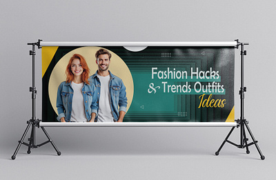 Fashion Banner Design adobe photoshop bannerdesign branding design graphic design illustration outside print printable socialmedia socialmediapost typography vector