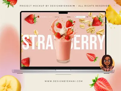 WEB DESIGN MKUP PRJCT - STRAW & LEAF 🍓🌿 figma landing page ui ui design website
