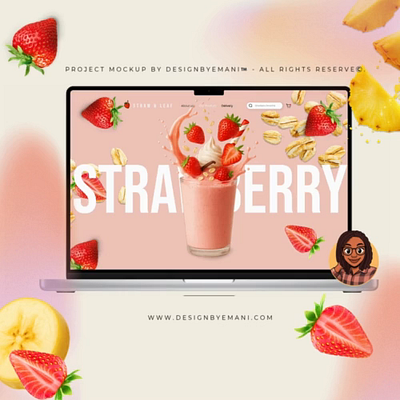 WEB DESIGN MKUP PRJCT - STRAW & LEAF 🍓🌿 figma landing page ui ui design website