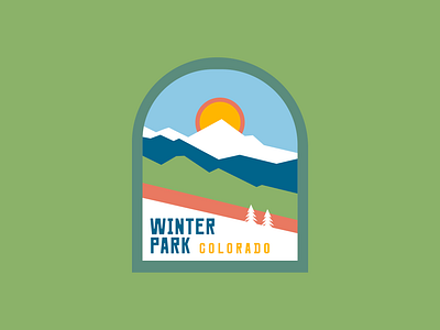 Winter Park, CO Illustration - Human Nature Designs badge brand identity branding colorado design graphic design illustration logo nature badge nature illustration outdoor outdoor badge outdoor brand outdoor illustration outdoor logo vector winter park winter park colorado