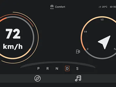 Daily UI · Challenge 34: Automotive Interface automotive interface dailyui design ui