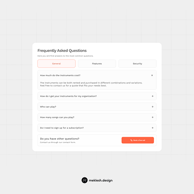 FAQ Section design faq section ui ux
