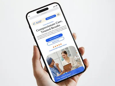 Dental Clinic Website Design Homepage Mockup branding design graphic design ui web design website website design