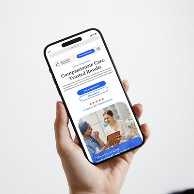 Dental Clinic Website Design Homepage Mockup branding design graphic design ui web design website website design