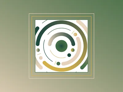 Maybe-Art-1-1 circle green illustration minimal modern modern art pattern print