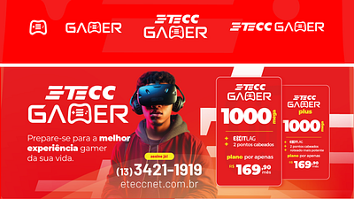 ETECC Gamer - IDV ads branding graphic design identidade visual logo social media