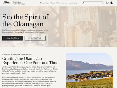 Brewery & Winery Web Design Homepage Design branding design graphic design ui web design website website design
