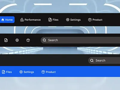 Top Navigation Menu @academy rq figma ui