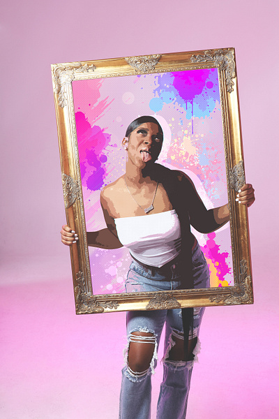 Graphic portrait app art branding design graphic design illustration photoshop