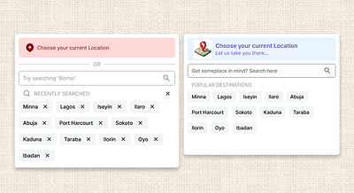 Destination Search Dropdowns UI @academy rq figma ui