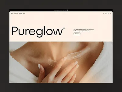 E-Commerce Website Design for Skincare Brand prototype