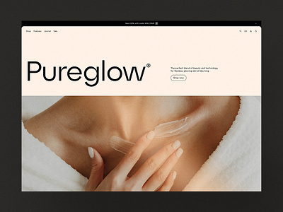 E-Commerce Website Design for Skincare Brand prototype