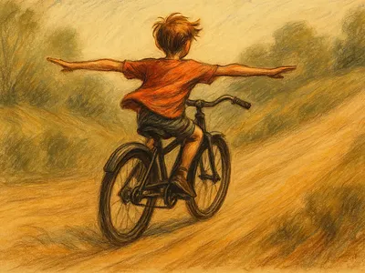 Illustration:Freedom on Two Wheels