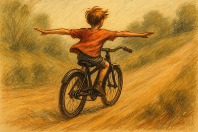Illustration:Freedom on Two Wheels