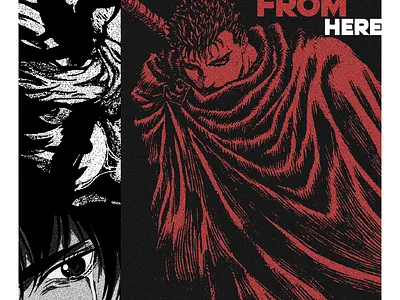 Berserk Poster anime berserk design graphic design manga poster