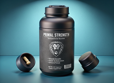 Primal Strength: Unleashing Raw Power - Testosterone Booster dribbble shots