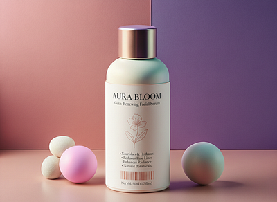Youth-Renewing Facial Serum - Elegant Skincare Design 🌸✨ dribbble shots