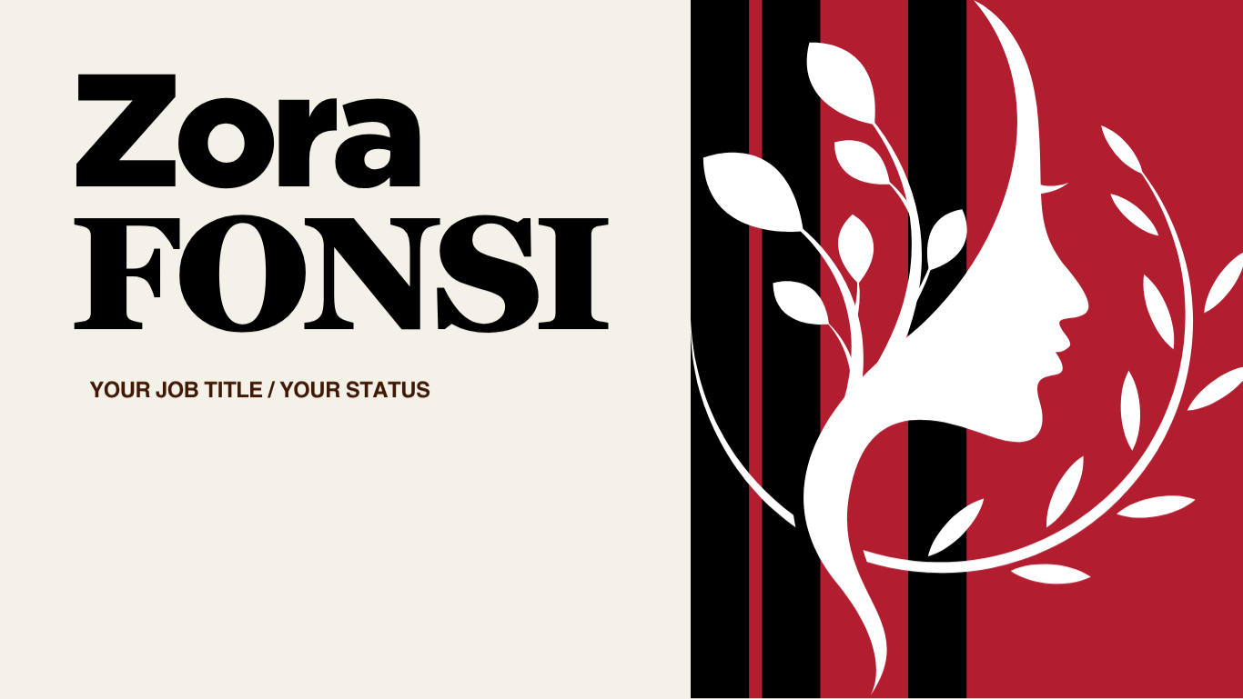 Portfolio Website Template for Canva: Zora FONSI Portfolio. design graphic design illustration