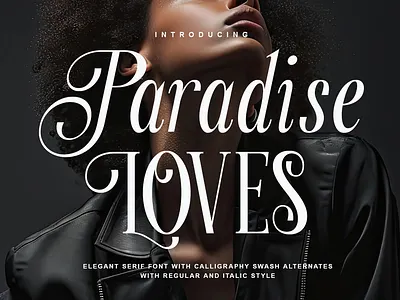 Paradise Loves - Elegant Serif Font branding design elegant elegant font elegant serif font fonts graphic design loves modern modern font paradise premium premium font serif