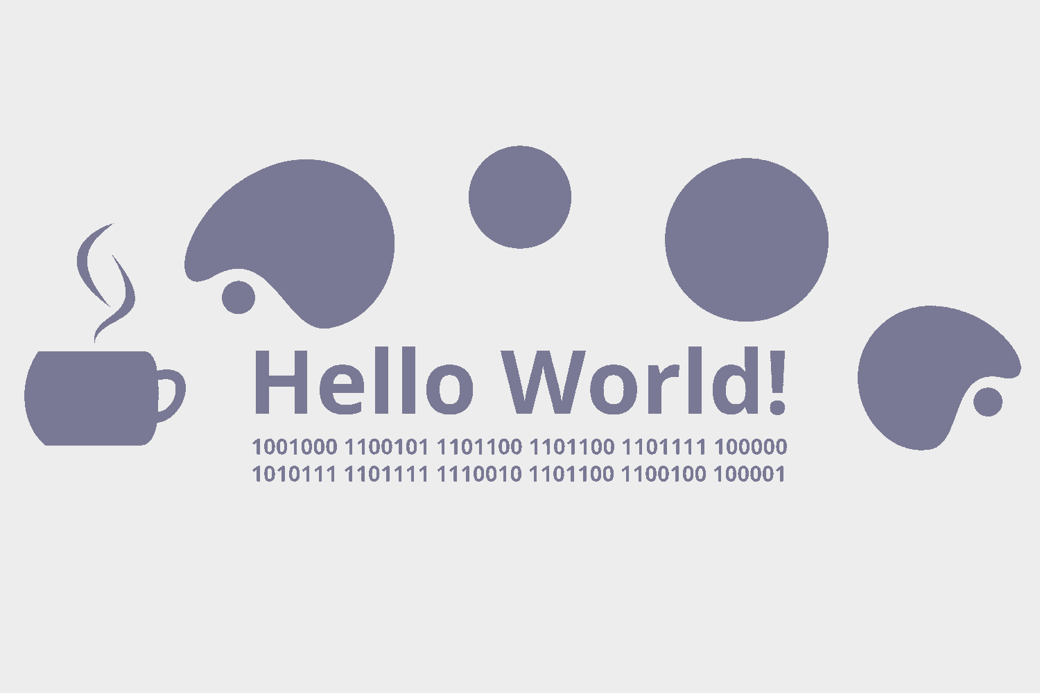 My page header banner (hello world, binary) banner graphic design graphicdesign header