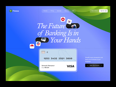 Finexa - Digital Payment Platform application banking design digital elementor finance fintech framer landing money page payment platform ui webflow website wordpress