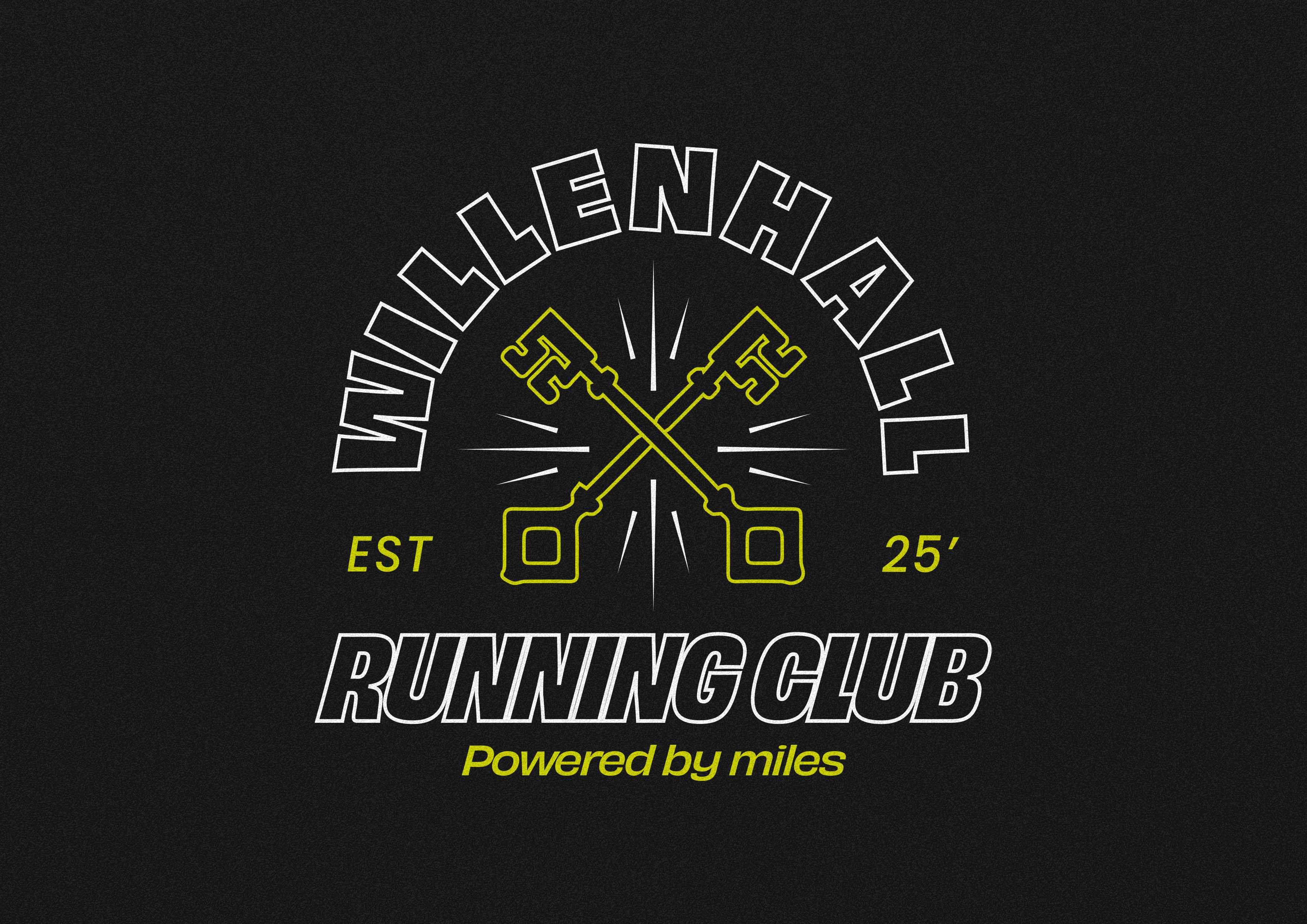 Willenhall Running Club T-Shirt Idea 1 badge branding design exercise graphic design identity illustration lockup logo logo design run runner running club t shirt typography