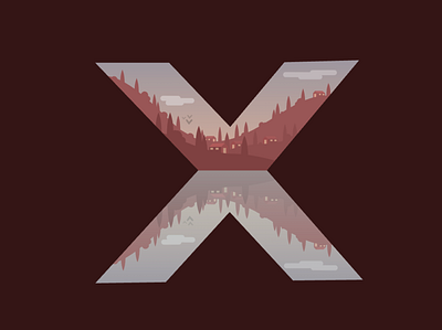 X illustration vector villigan