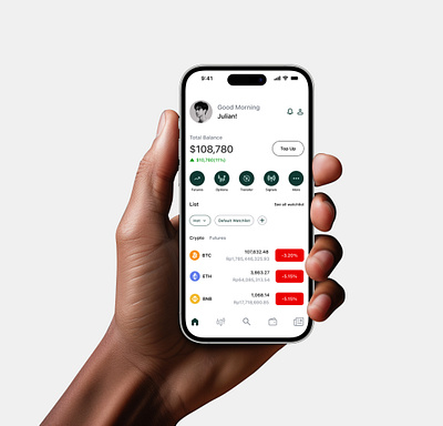 Crypto Exchange Mobile App UI ui