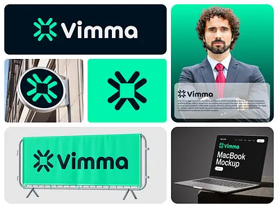 Vimma - Brand Identity Design For Business & Consulting Company brand identity branding business consulting business logo consulting logo corporate branding doctor app icon identity designer letter mark monogram letter v logo logo logo design mark medicine logo modern logo saas logo typography v