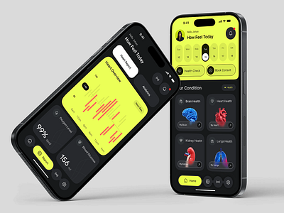 Medical mobile app analytics android app designer doctor app health app health tracker healthcare healthcare app heartly hospital iso medical app minimalist mobile app mobile app screens mobile app ui modern app ui modern ui screen uxui design wellness app