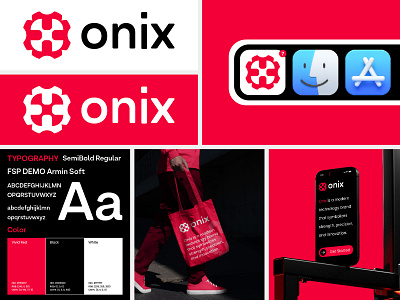 Onix – Logo Branding Design abstract logo ai logo brand identity branding corporate branding creative logo design digital brand geometric logo innovation logo logo minimalist logo modern logo professional logo startup logo tech logo visual identity
