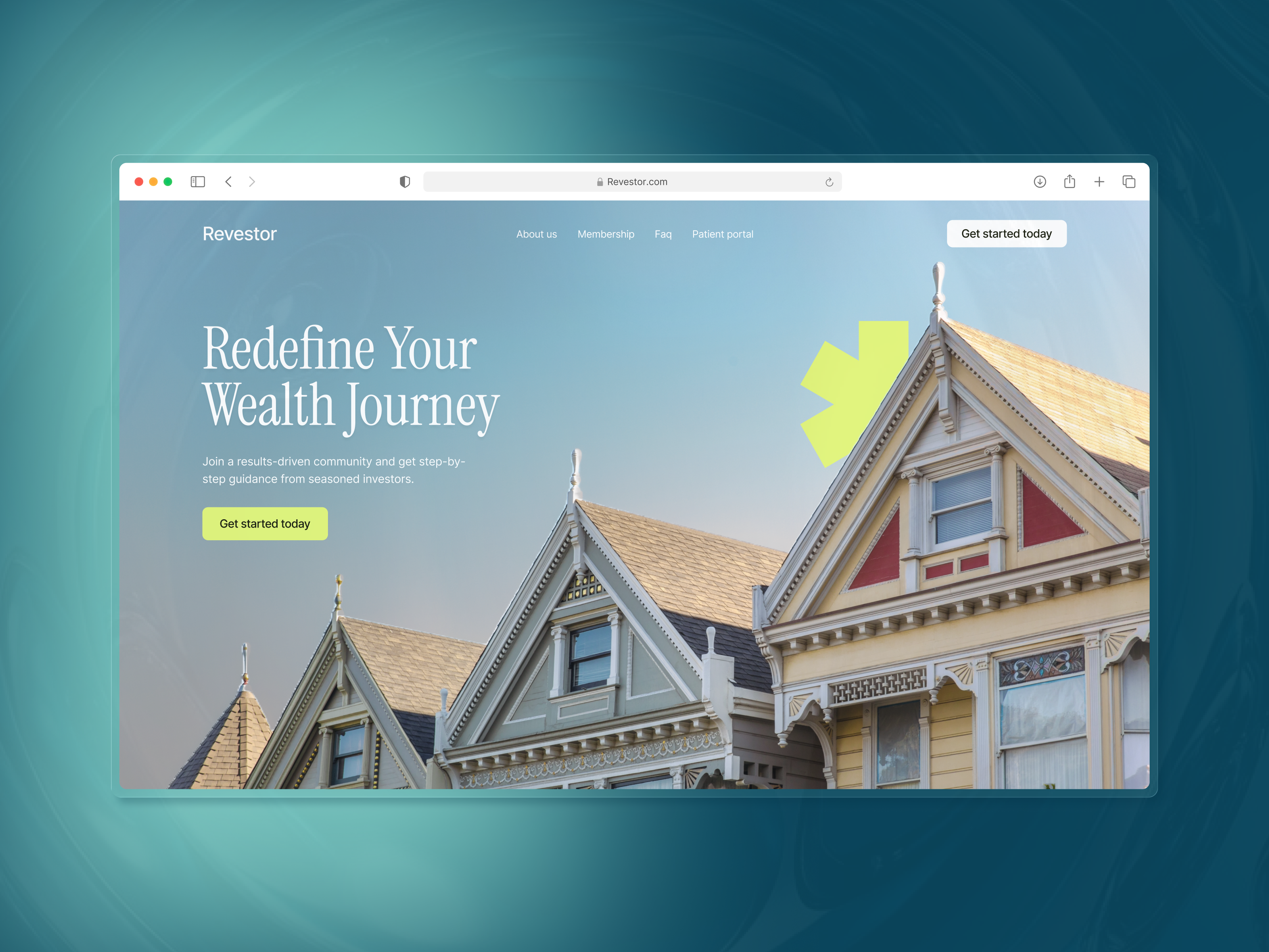 Real Estate Investment Website • Hero Section branding design finance hero section homepage investment minimal real estate ui web design website design wingly
