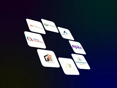 Animated logo portfolio 3d animation app bitcoin blockchain branding collection device gadget hero identity landing page logo logos motion graphics social tech ui website