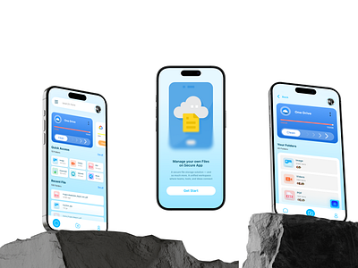 Cloud Storage App cloud storage app figma mobile app mobile ui ui ux