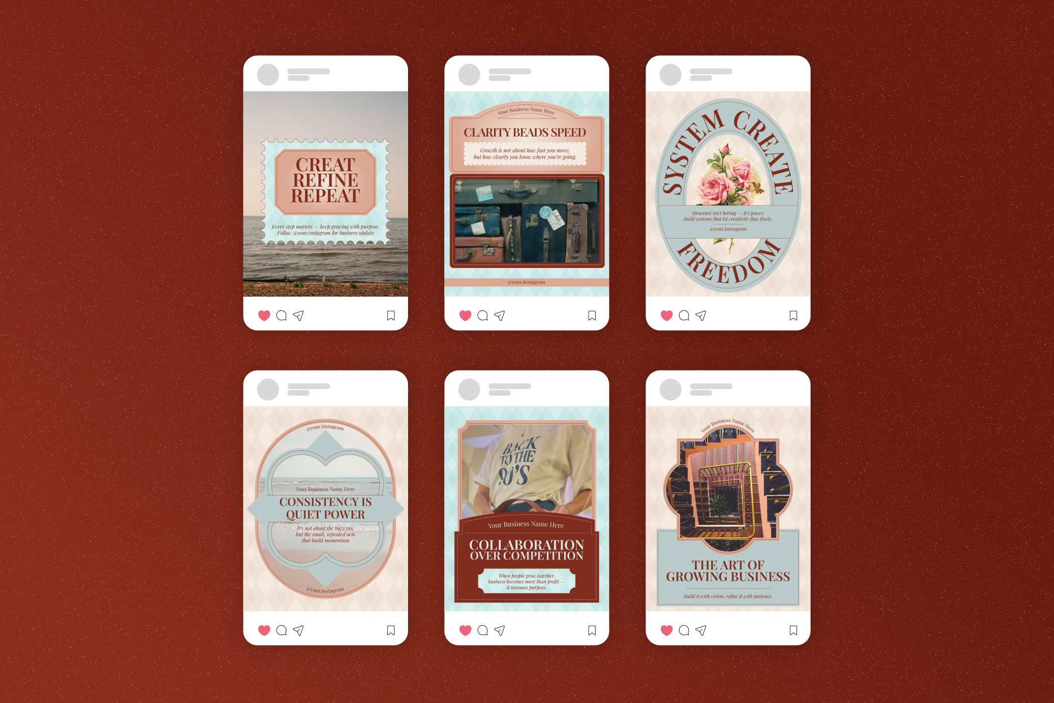 Growing Business Vintage - Instagram Post purpose