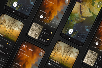 Weather - Mobile App UI Kit widget