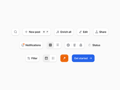 UI Components clean components dashboard minimal saas ui ui components ui elements ux web app